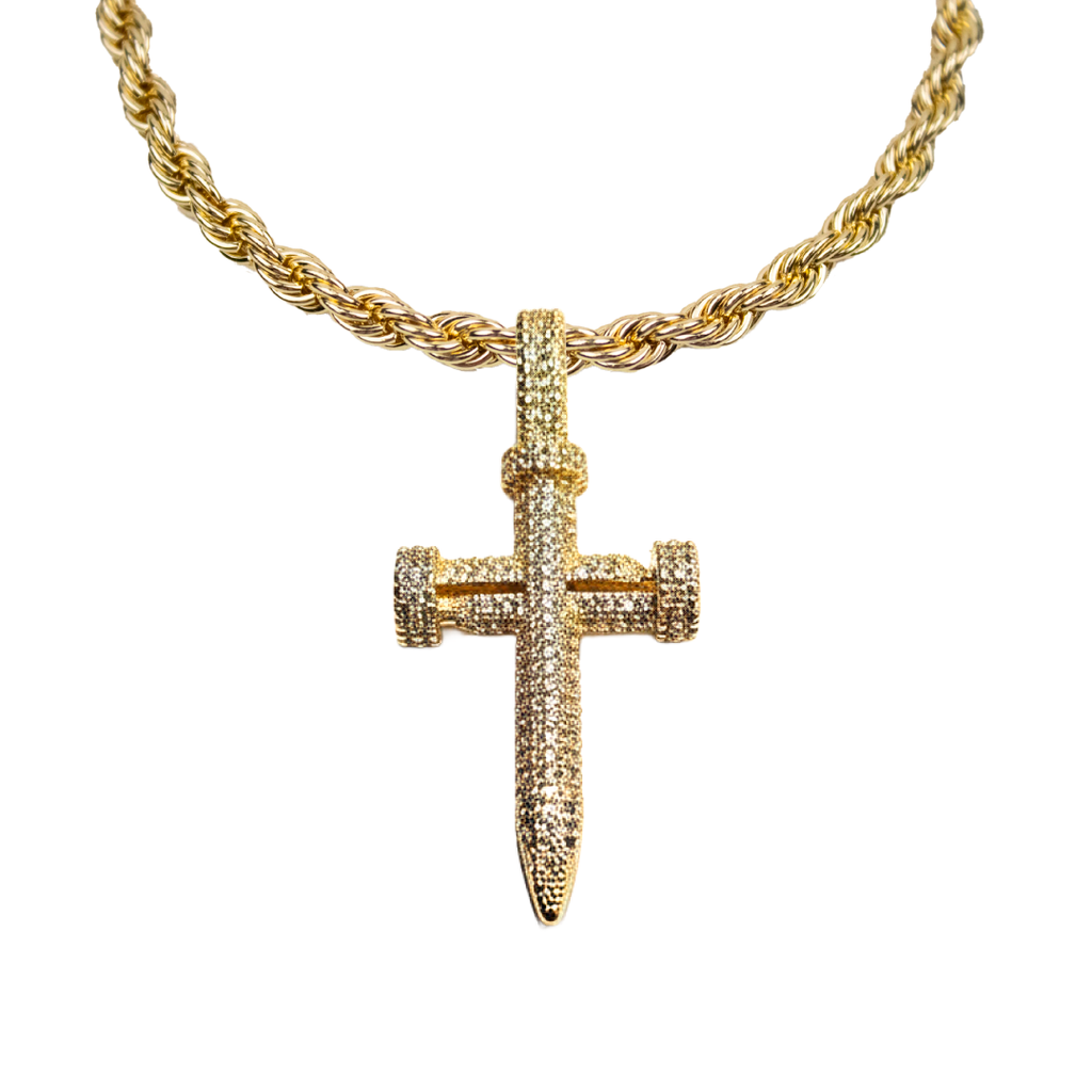 Kit Cruz de Clavos Dije con Cadena