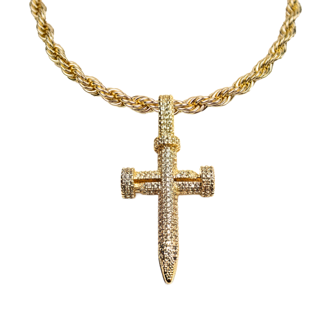 Kit Cruz de Clavos Dije con Cadena